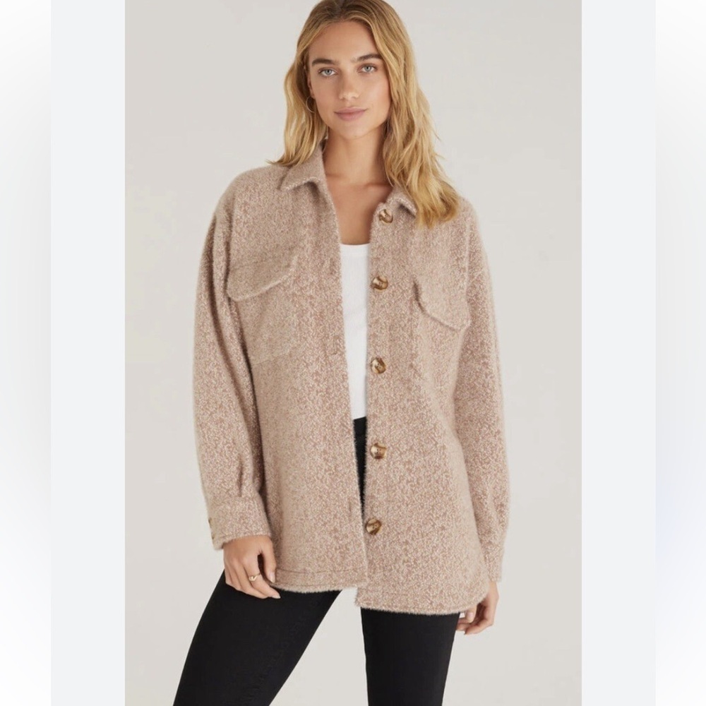 Z SUPPLY Tucker Jacket size L (tan/cream color)